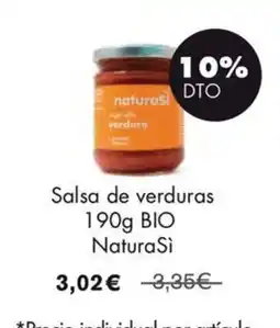 NaturaSí NaturaSi salsa de verduras oferta
