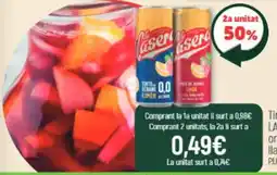 Coaliment La Casera tinto de verano limón oferta