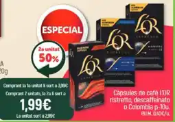 Coaliment L'OR capsules de cafè ristretto oferta