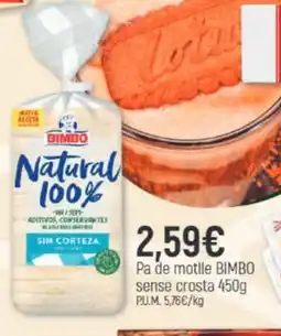 Coaliment Bimbo pa de motlle sense crosta oferta