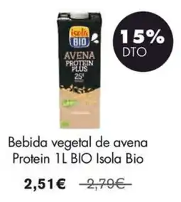 NaturaSí Isola Bio bebida vegetal de avena Protein oferta