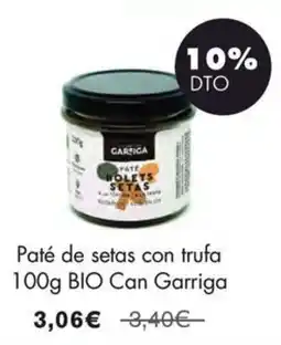 NaturaSí Can Garriga paté de setas con trufa oferta