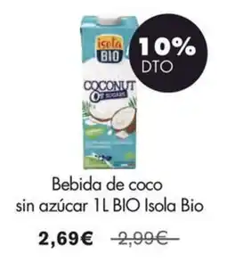 NaturaSí Isola Bio bebida de coco oferta