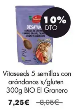 NaturaSí Vitaseeds 5 semillas con arándanos s/gluten oferta