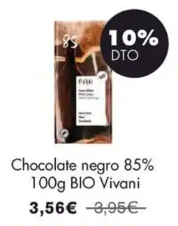 NaturaSí Vivani chocolate negro 85% oferta
