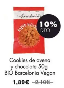 NaturaSí Barcelonia cookies de avena y chocolate oferta