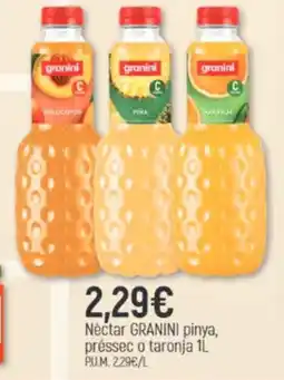 Coaliment Granini nectar pinya, préssec o taronja oferta