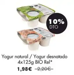 NaturaSí Yogur natural / Yogur desnatado oferta