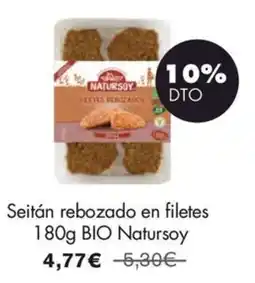 NaturaSí Natursoy seitán rebozado en filetes oferta