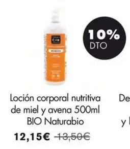 NaturaSí BIO Naturabio loción corporal nutritiva de miel y avena oferta
