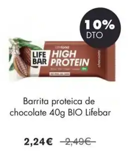 NaturaSí Lifebar barrita proteica de chocolate oferta