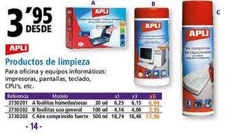 Folder Apli Productos De Limpieza oferta