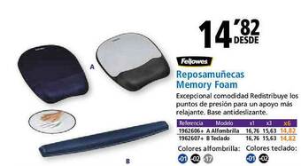 Folder Fellowes Reposamuñecas Memory Foam oferta