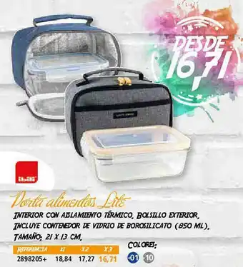 Folder Porta Alimentos Lite Ibili oferta