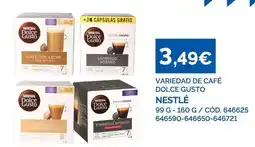 Dialsur Cash & Carry Nestlé - variedad de café dolce gusto oferta