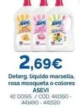 Dialsur Cash & Carry Asevi - deterg. liquido marsella, rosa mosqueta o colores oferta