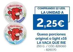Dialsur Cash & Carry La vaca que ríe - queso porciones original o light oferta