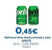 Dialsur Cash & Carry Sprite - refresco lima-limón normal o zero oferta