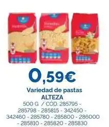 Dialsur Cash & Carry Alteza - variedad de pastas oferta