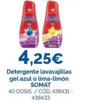 Dialsur Cash & Carry Somat - detergente lavavajillas gel azul o lima-limon oferta