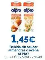 Dialsur Cash & Carry Alpro - bebida sin azucar almendras o avena oferta