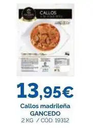 Dialsur Cash & Carry Gancedo - callos madrilena oferta