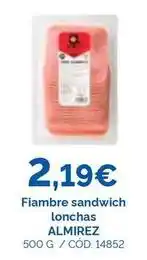 Dialsur Cash & Carry Almirez - fiambre sandwich lonchas oferta