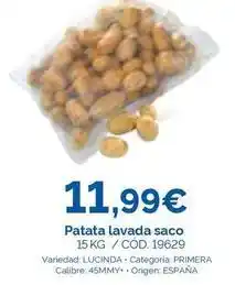 Dialsur Cash & Carry Origen - patata lavada saco oferta