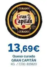 Dialsur Cash & Carry Gran capitán - queso curado oferta