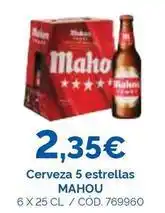 Dialsur Cash & Carry Mahou - cerveza 5 estrellas oferta