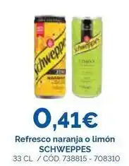Dialsur Cash & Carry Schweppes - refresco naranja o limón oferta