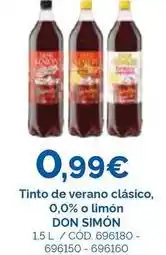 Dialsur Cash & Carry Don simón - tinto de verano clasico, 0,0% o limón oferta