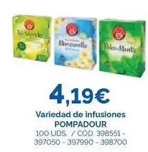 Dialsur Cash & Carry Pompadour - variedad de infusiones oferta