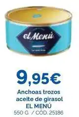 Dialsur Cash & Carry El menu - anchoas trozos aceite de girasol oferta