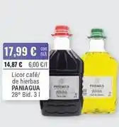 Cuevas Cash Paniagua - licor café/ de hierbas oferta
