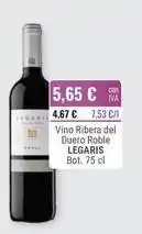 Cuevas Cash Legaris - vino ribera del duero roble oferta