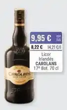 Cuevas Cash Licor irlandes oferta