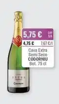 Cuevas Cash Codorniu - cava extra semi seco oferta