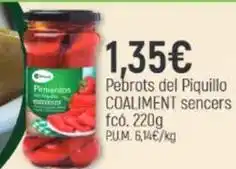 Coaliment Coaliment - pebrots del piquillo sencers fco oferta