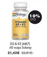 NaturaSí Solar viejo - d3 & k2 (mk7) 60 vcaps solaray oferta