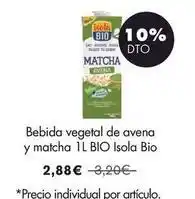 NaturaSí Isola - bebida vegetal de avena y matcha oferta