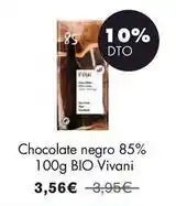 NaturaSí Bio - chocolate negro 85% oferta