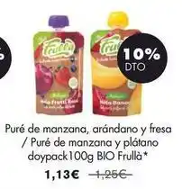 NaturaSí Bio - puré de manzana, arandano y fresa/ puré de manzana y platano doypack oferta