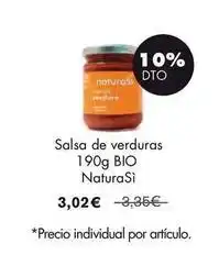NaturaSí Natura - salsa de verduras oferta
