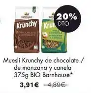 NaturaSí Bio - muesli krunchy de chocolate / de manzana y canela 375g bio oferta