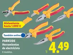 Lidl Parkside herramientas de electricista oferta