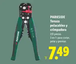 Lidl Parkside tenaza pelacables y crimpadora oferta