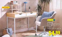 Lidl Livarno Escritorio con 2 cajones oferta