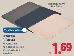 Lidl Livarono alfombra oferta