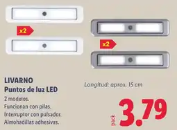 Lidl Livarno puntos de luz led oferta